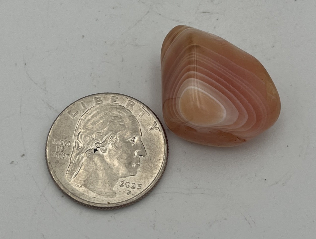 Tumbled Stone - Banded Carnelian S.Africa