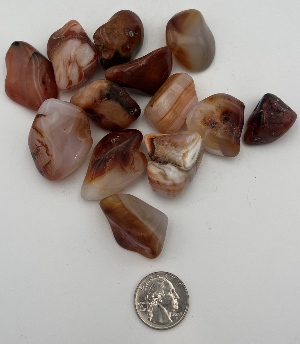 Tumbled Stone from Madagascar - Carnelian, 20-45mm