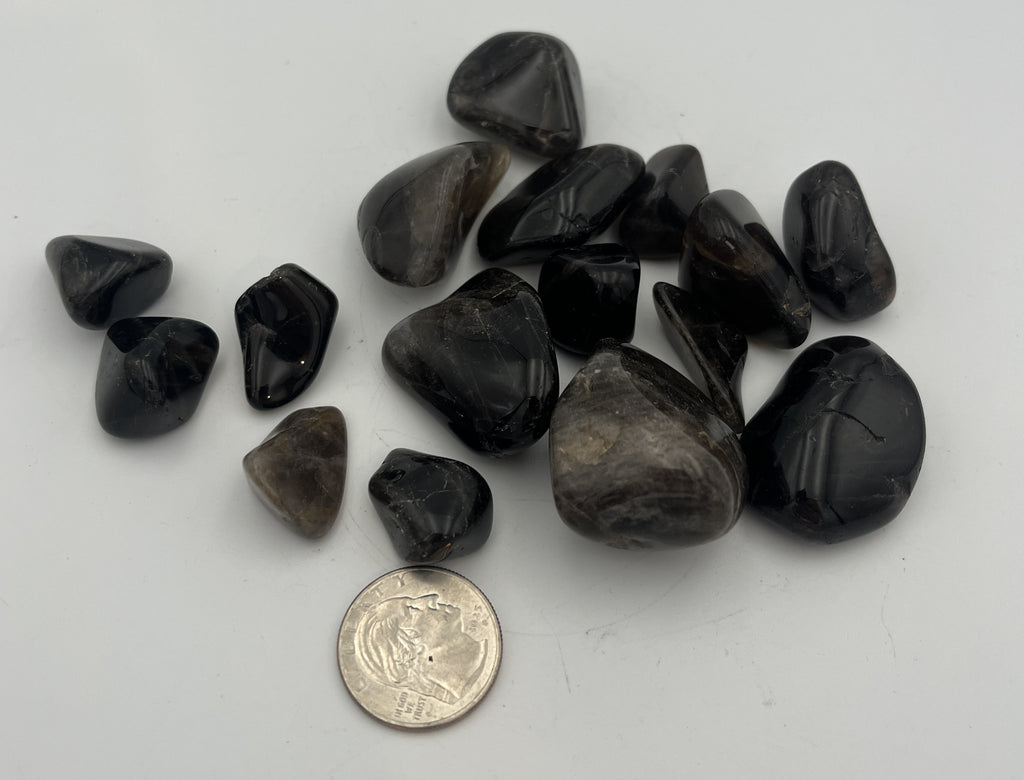 Tumbled Stone from Madagascar - Smoky Quartz, 20-45mm