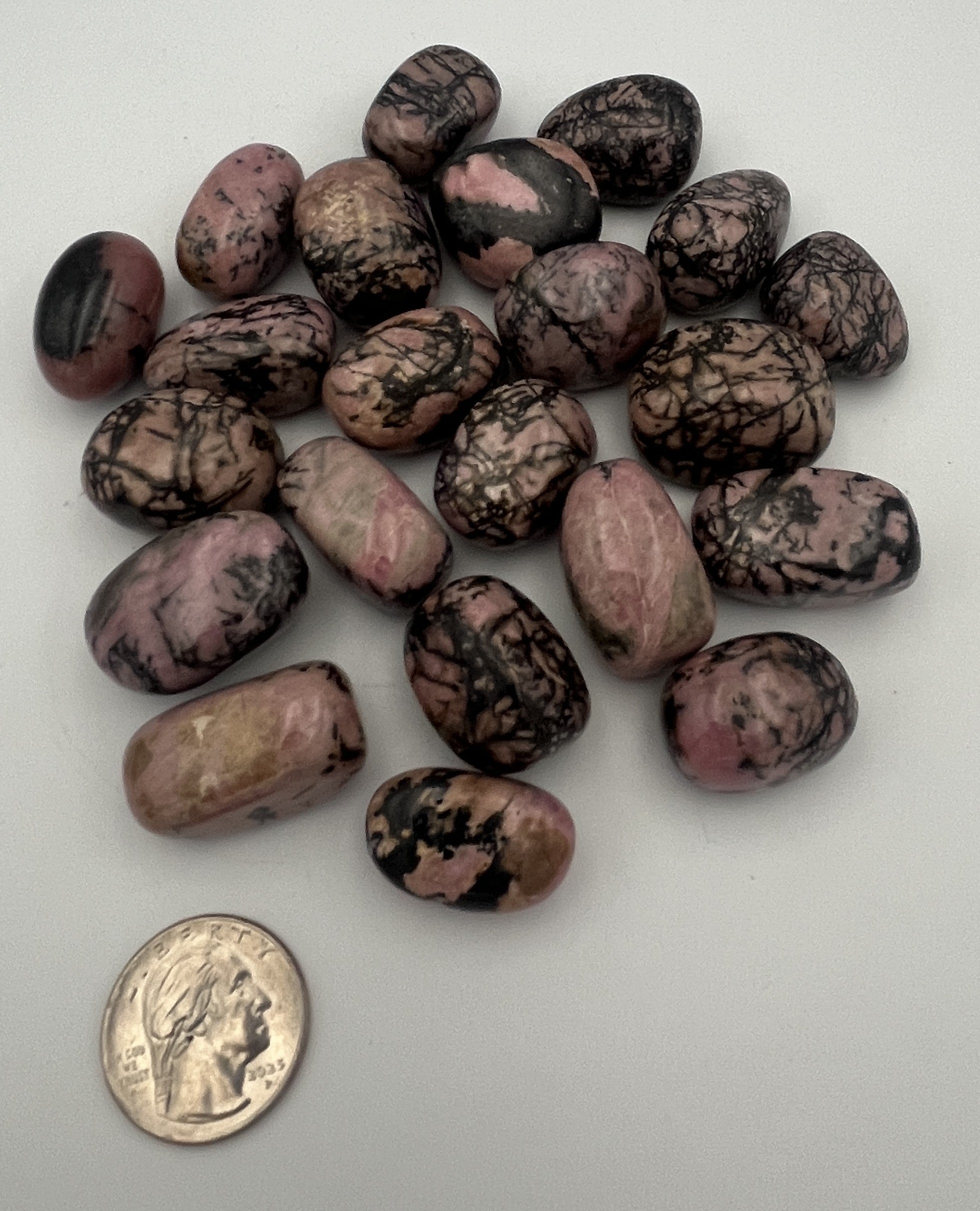 Tumbled Stone from China - Rhodonite