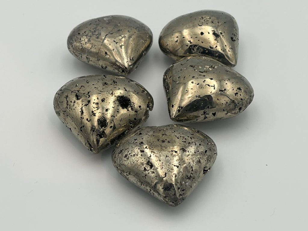 Pyrite (Chispa) Heart Palm Stone