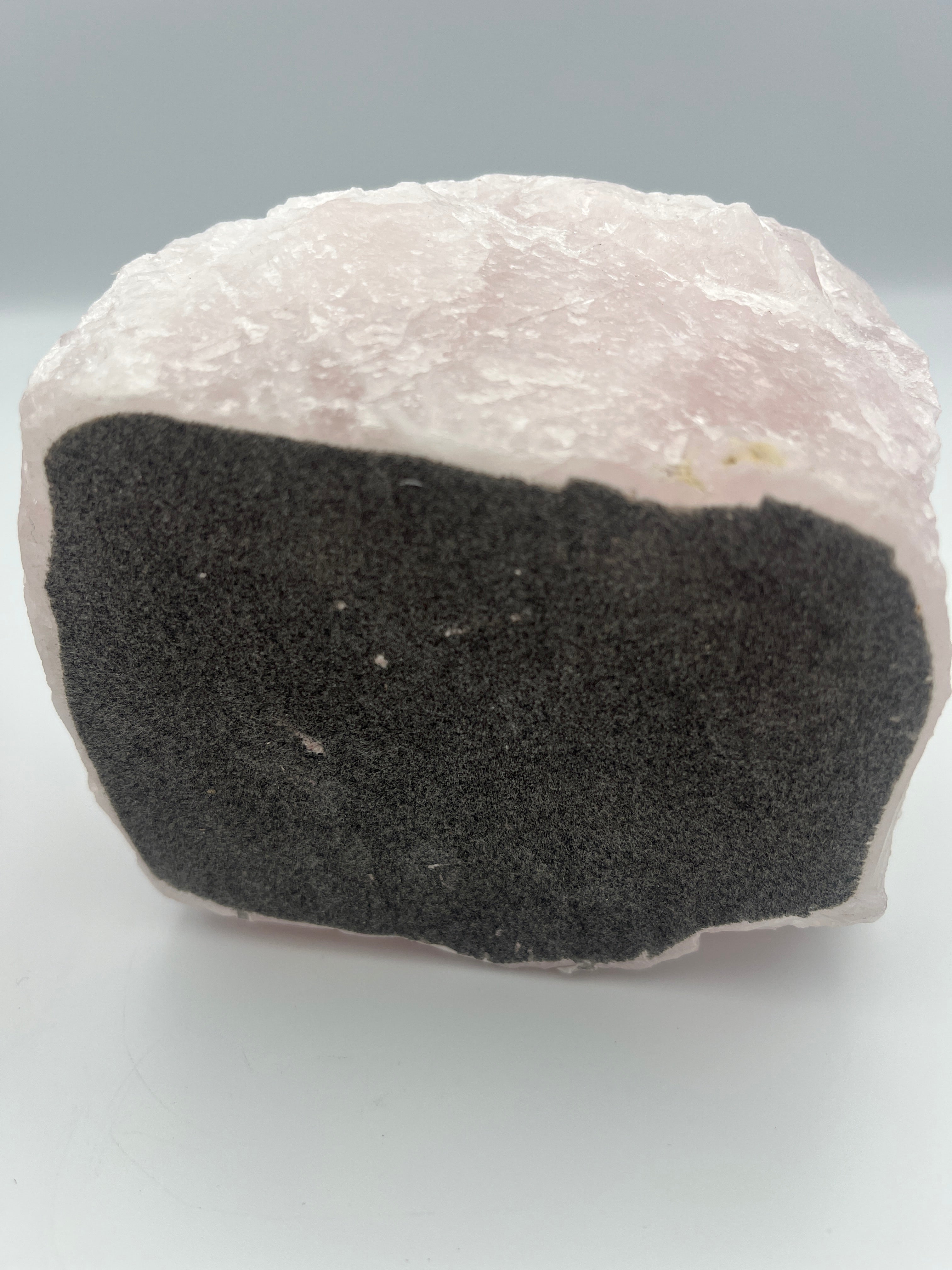 Rough Rose Quartz Crystal Candleholder | Ethically Sourced