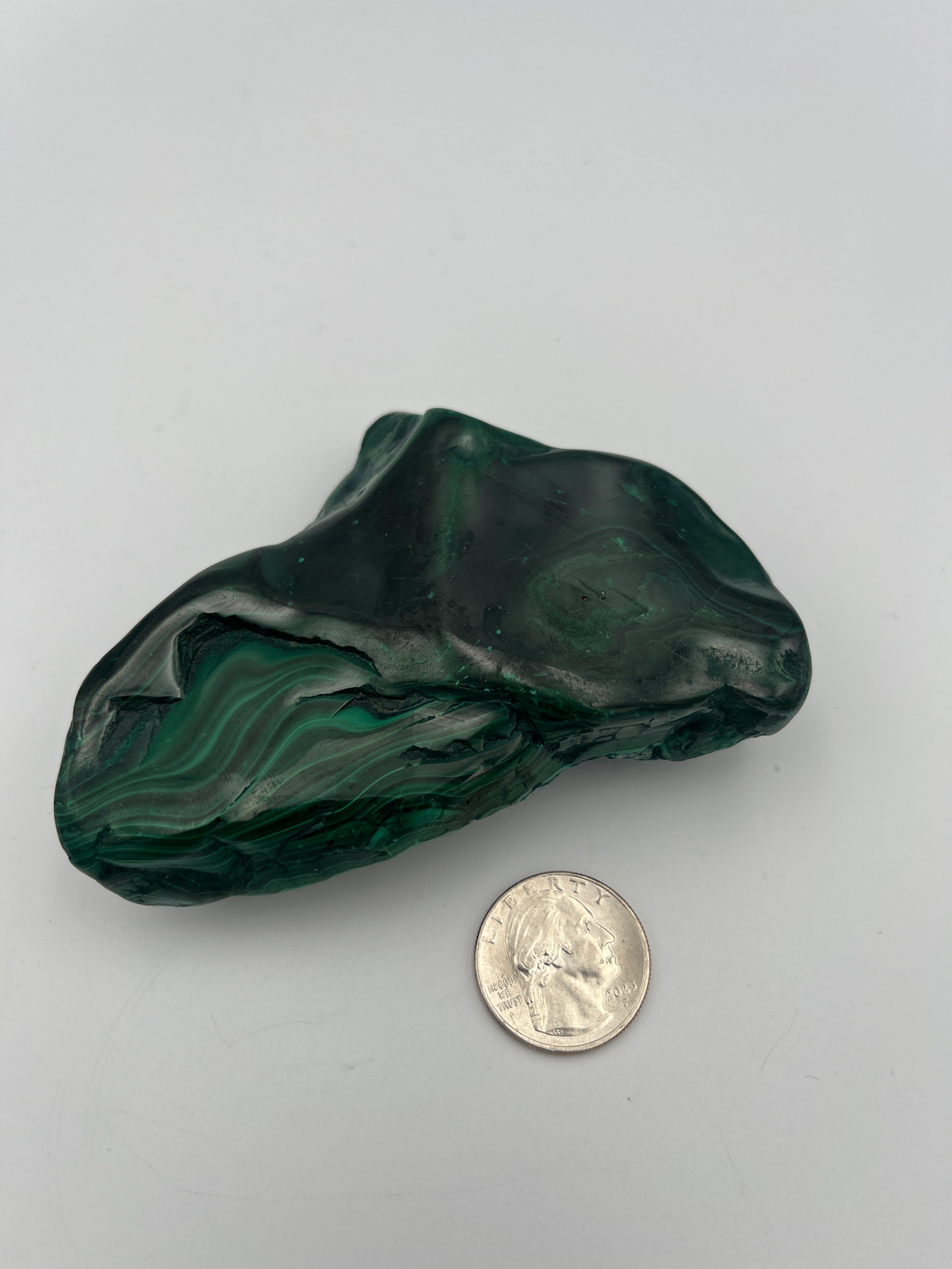 Polished Malachite Freeform